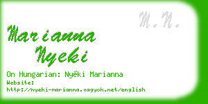marianna nyeki business card